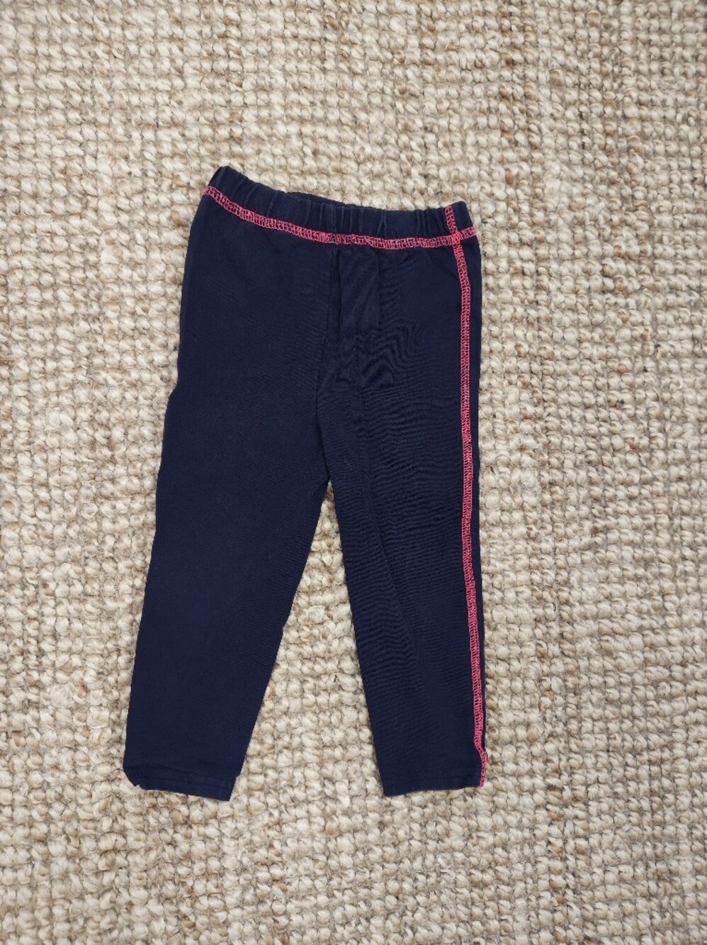 Ralph Lauren Navy Leggings with Pink Trim